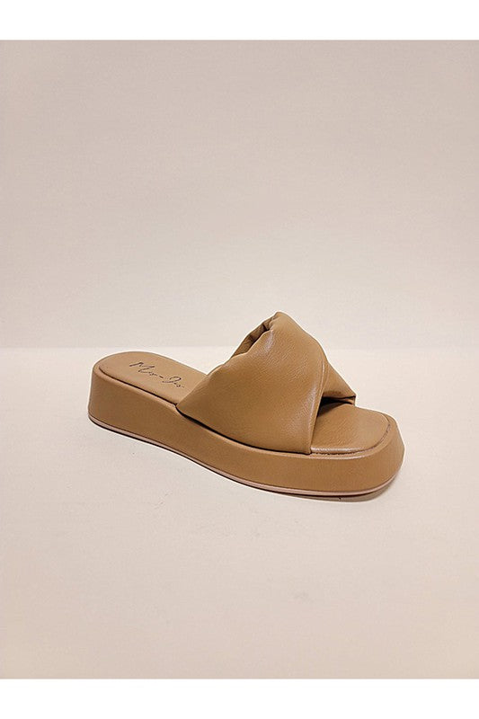 Open Toe Casual Platform Slide Sandals