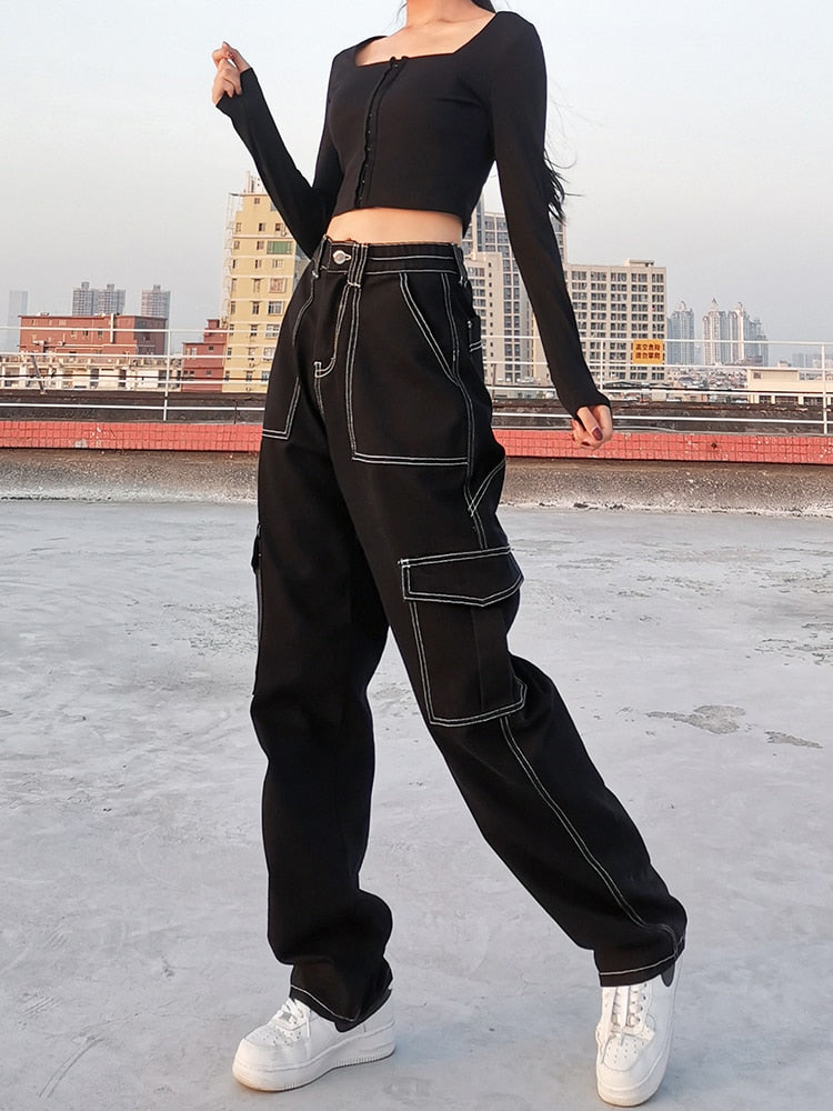 Casual Loose Straight Long Jeans Lola’s Hidden Gem