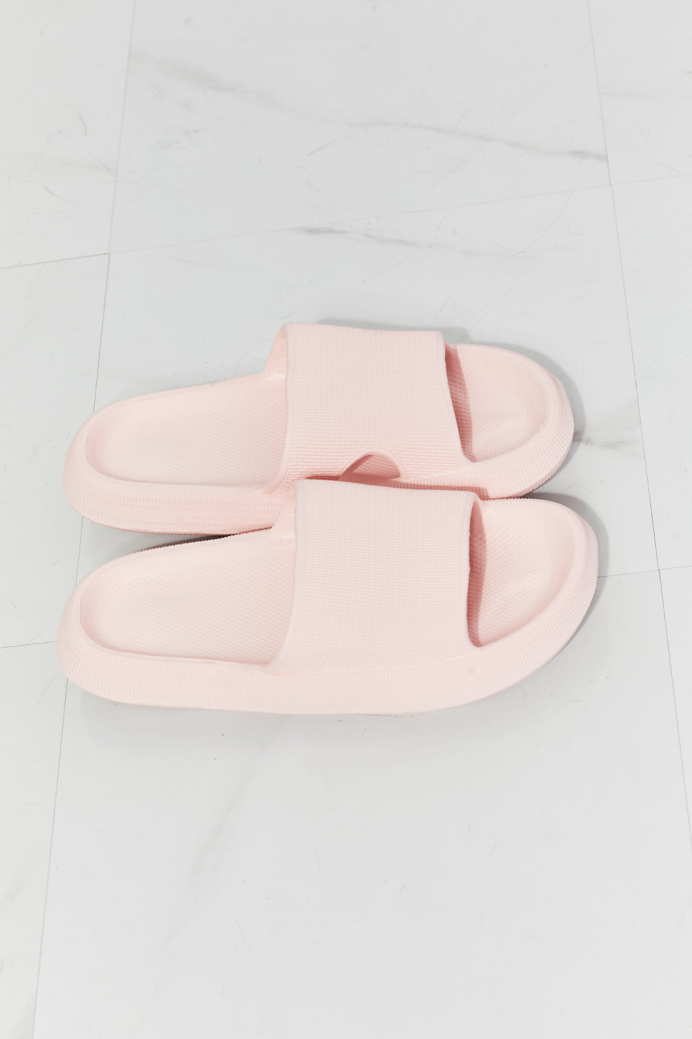 Arms Around Me Open Toe Slide in Pink Trendsi