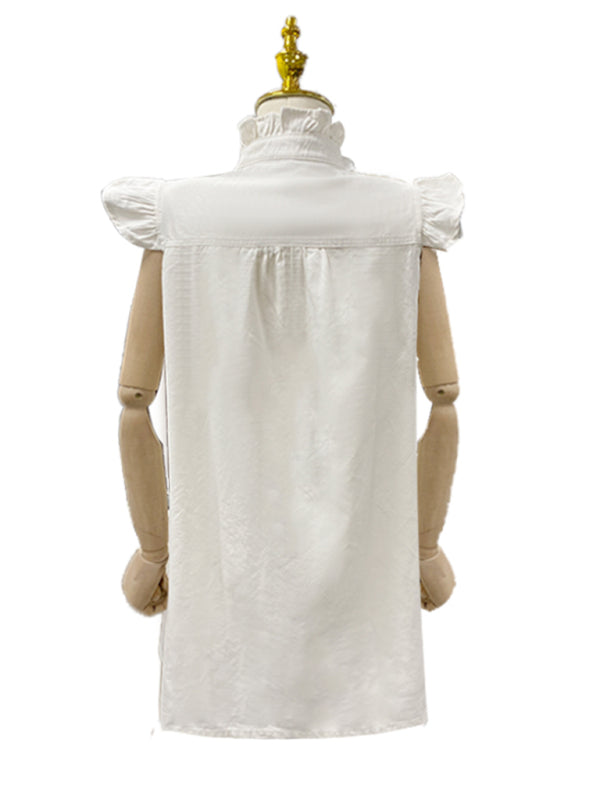 Casual Fashion Ruffle Denim Dress kakaclo