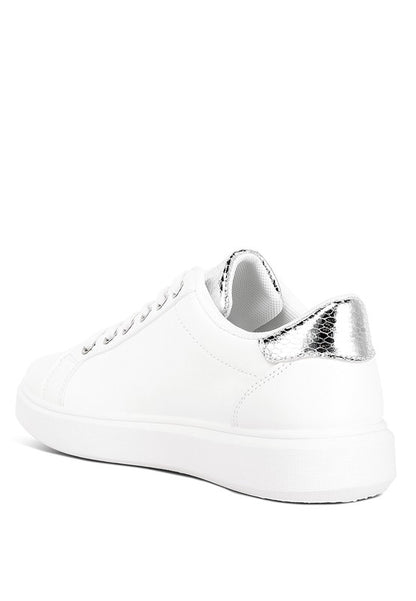 Claude Faux Leather Back Panel Detail Sneakers