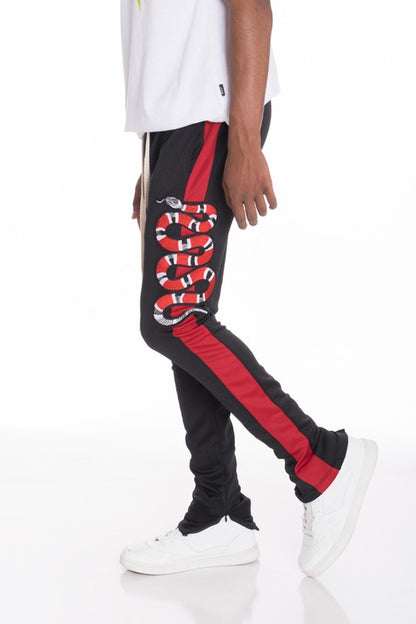 Men's Snake Patched Track Pants