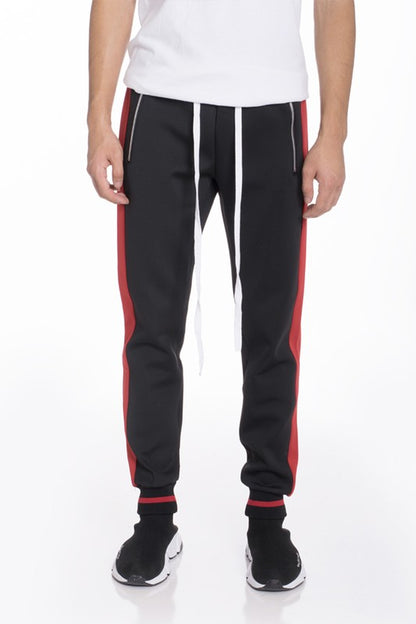 Weiv Men's Heavy Weight Single Stripe Jogger