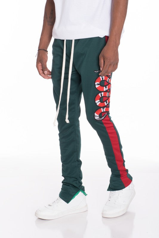 Men's Snake Patched Track Pants