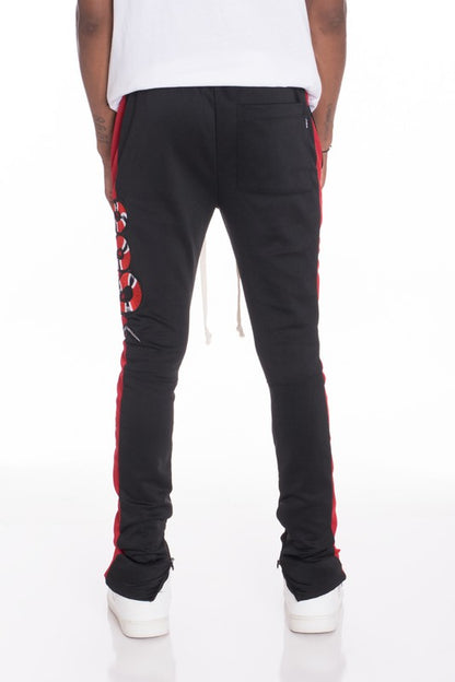 Men's Snake Patched Track Pants