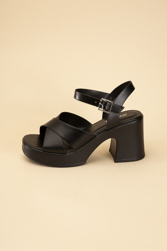 Touch-S Crisscross Sandal Heels Fortune Dynamic