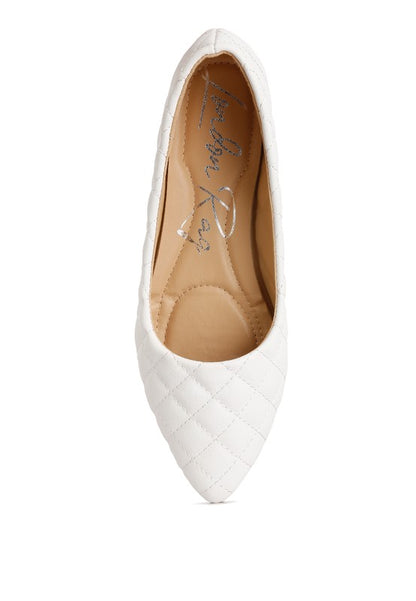 Rikhani Quilted Detail Ballet Flats