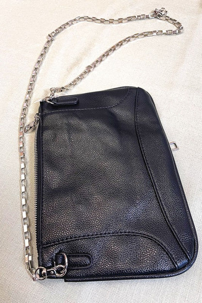 PU Leather Jacket Shaped Crossbody Bag