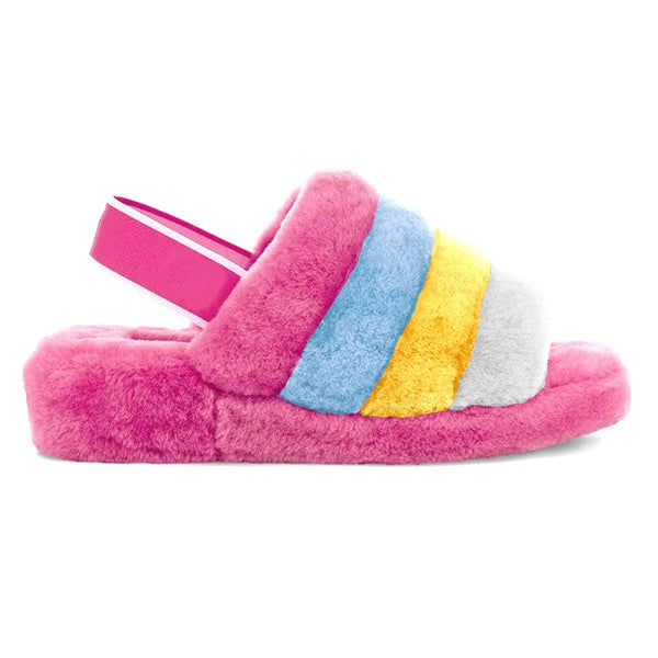 Snuggles Furry Sandle Slides