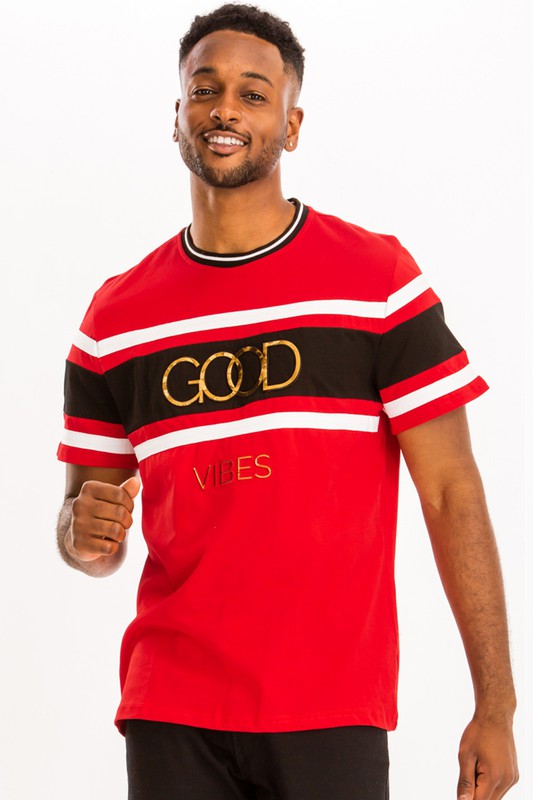 Good Vibes Men's Gold Foil T-Shirt