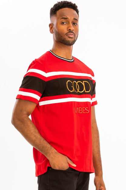 Good Vibes Men's Gold Foil T-Shirt