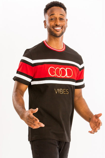 Good Vibes Men's Gold Foil T-Shirt