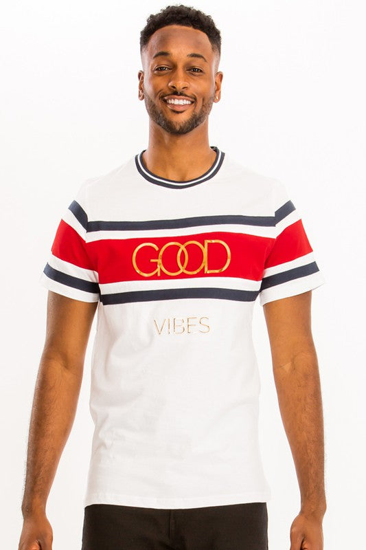 Good Vibes Men's Gold Foil T-Shirt