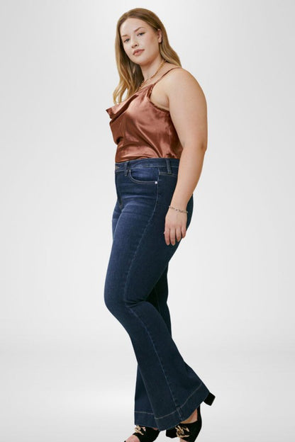 Plus+ High Rise Flare Jeans