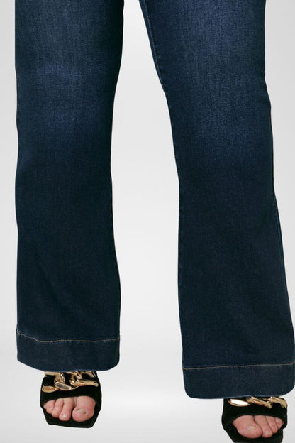 Plus+ High Rise Flare Jeans