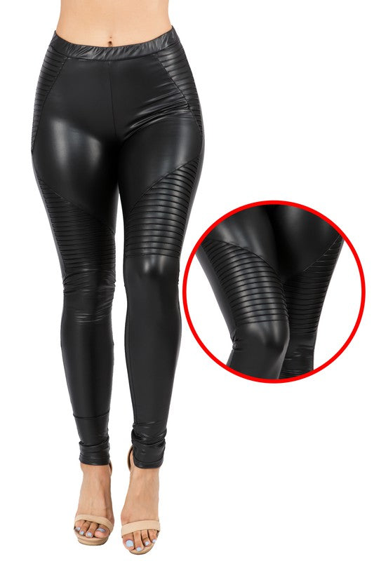 PU Leather Moto Leggings 5Besties