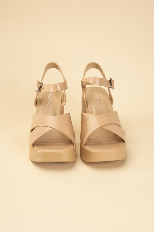 Touch-S Crisscross Sandal Heels Fortune Dynamic