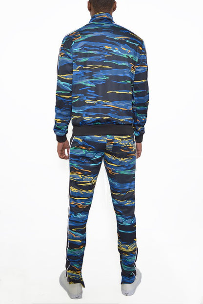 Men's Printed Full Zip Tracksuit