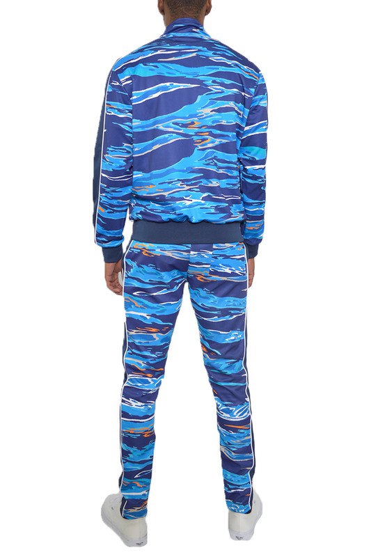 Men's Printed Full Zip Tracksuit