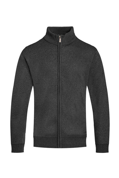 Weiv Men's Solid Full Zip Sweater