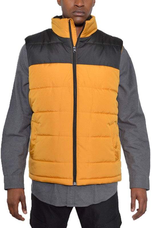 Men's Padded Winter Two Tone Vest