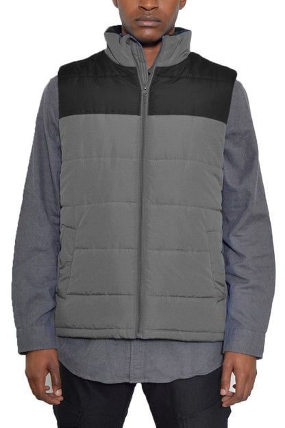 Men's Padded Winter Two Tone Vest