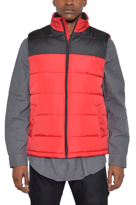 Men's Padded Winter Two Tone Vest