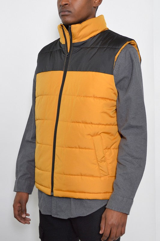 Men's Padded Winter Two Tone Vest