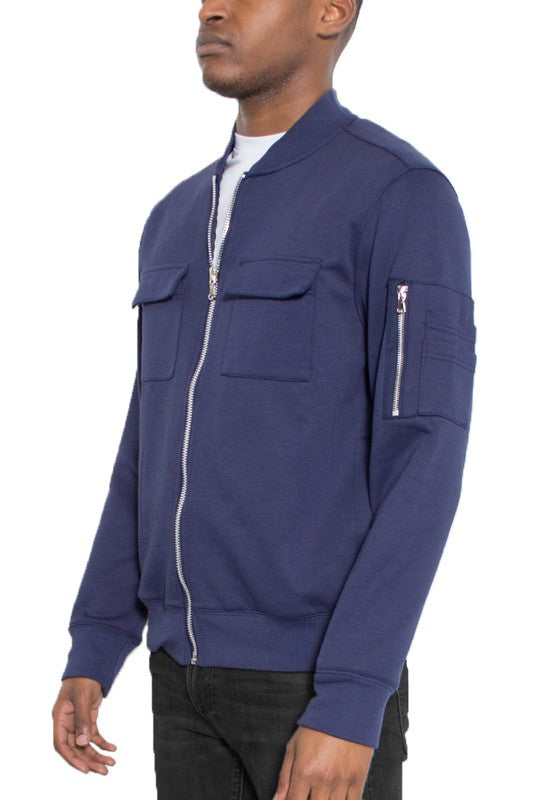 Cotton Zip Up Light Weight Men's Jacket