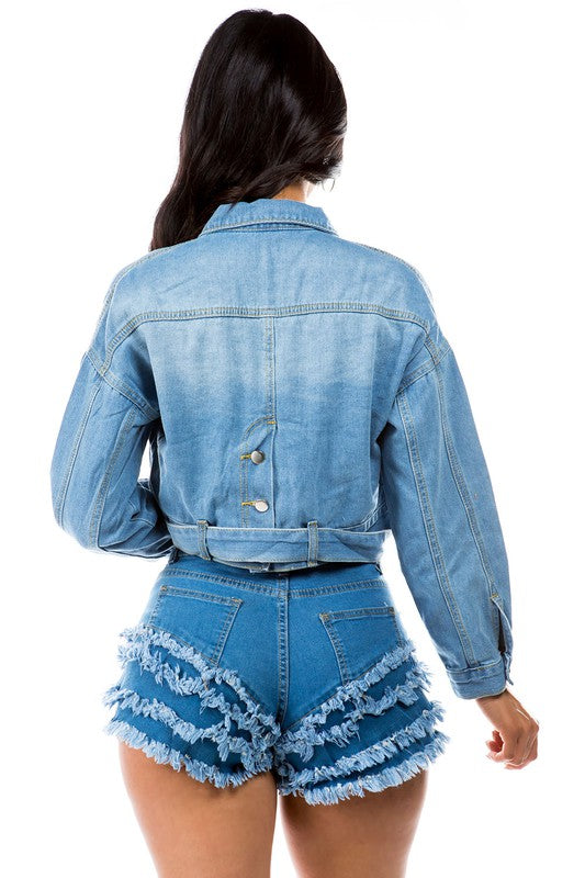 Cropped Denim Jacket