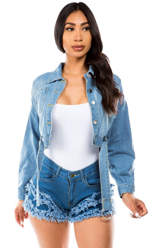 Cropped Denim Jacket