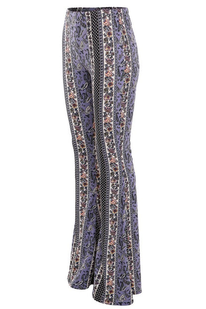 Boho Printed Bell Bottom Pants