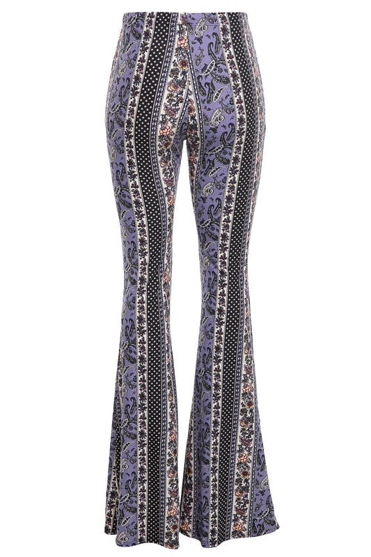 Boho Printed Bell Bottom Pants