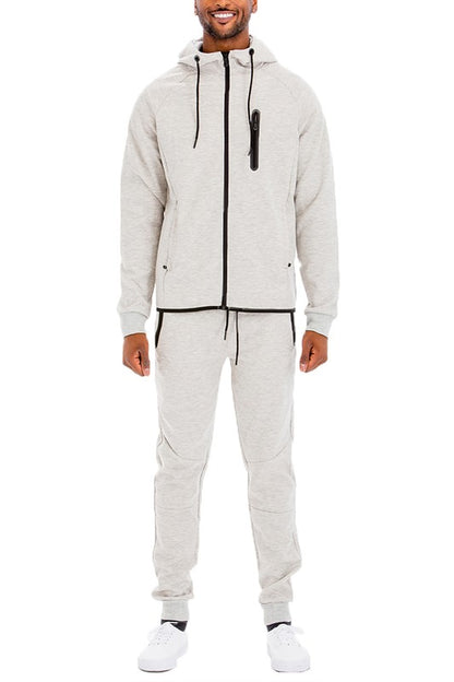 Men's Full Zip Sweat Pant Sweat Set