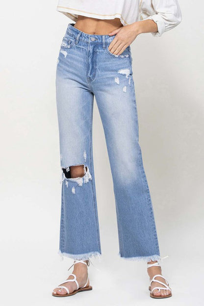 90's Vintage Ankle Flare Jeans