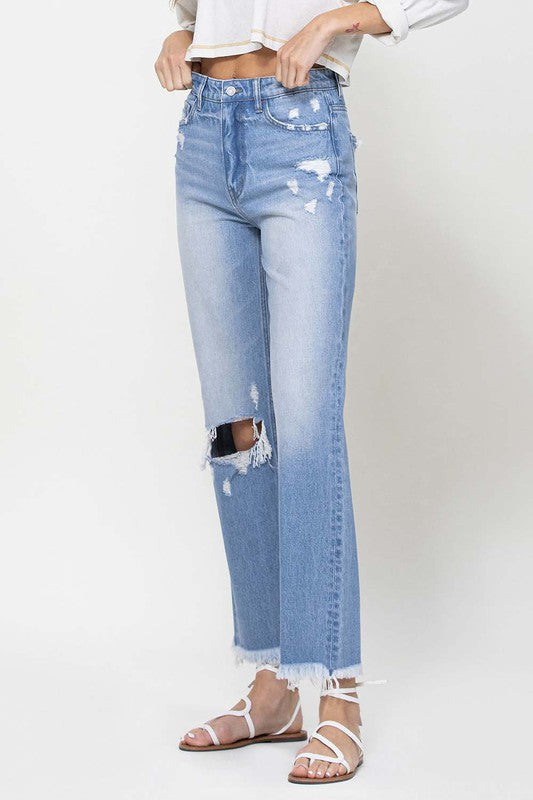 90's Vintage Ankle Flare Jeans