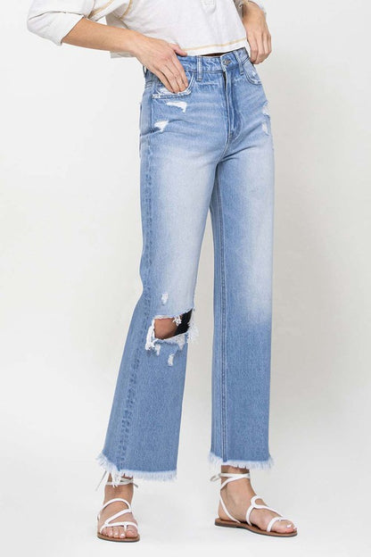 90's Vintage Ankle Flare Jeans