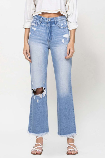 90's Vintage Ankle Flare Jeans