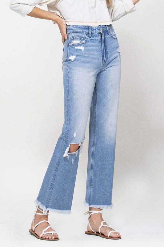 90's Vintage Ankle Flare Jeans