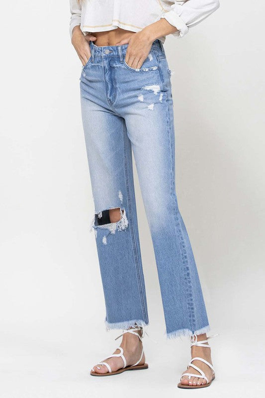 90's Vintage Ankle Flare Jeans