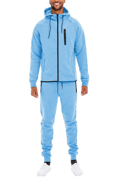 Men's Full Zip Sweat Pant Sweat Set