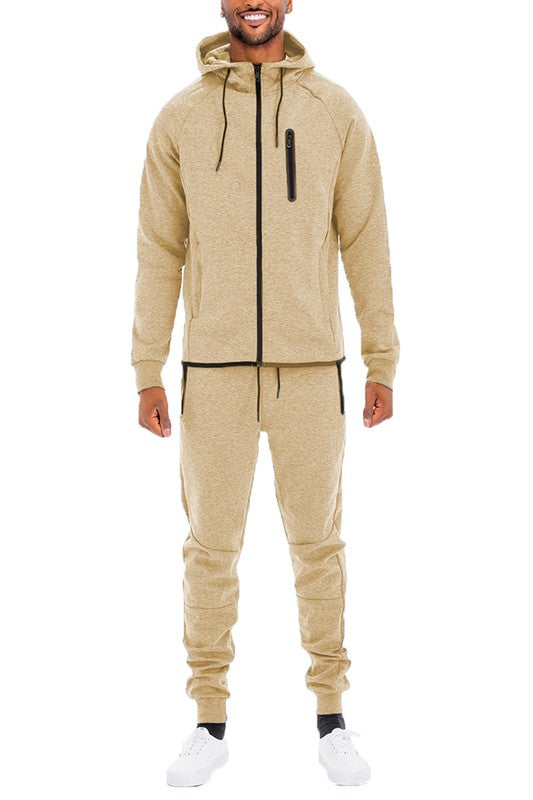 Men's Full Zip Sweat Pant Sweat Set