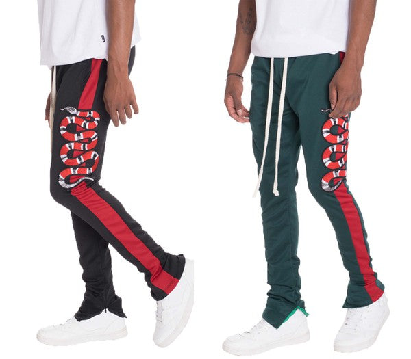 Men's Snake Patched Track Pants