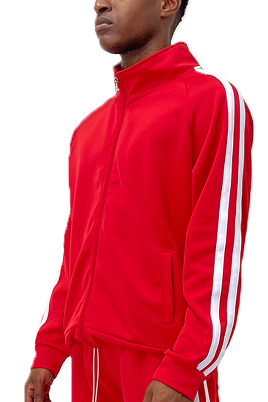 Men's Two Stripe Track Jacket