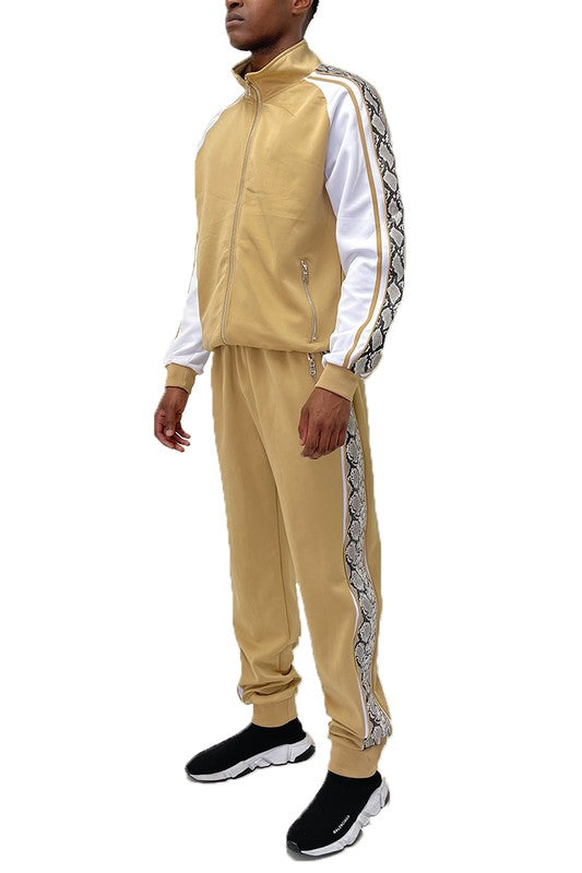 Men's Snake Print Track Suit