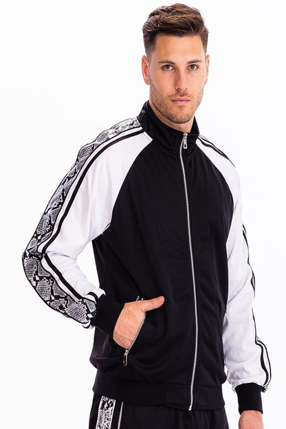 Men's Snake Print Track Suit