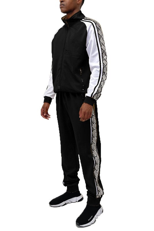 Men's Snake Print Track Suit