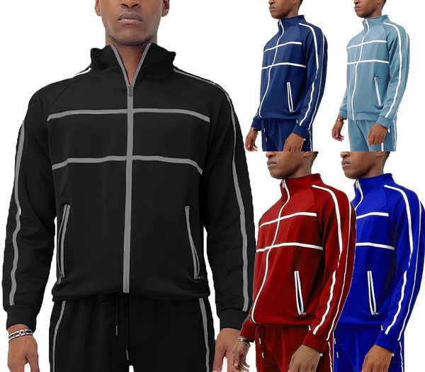 Men's Stripe Track Jacket