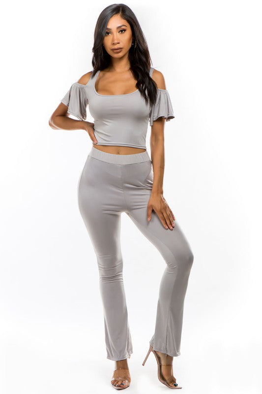 Off-Shoulder Top & Pant Set