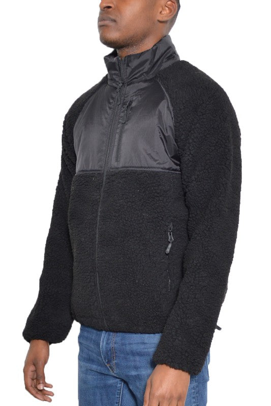 Men's Full Zip Sherpa Jacket